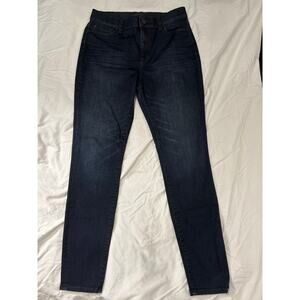 Ann Taylor High Rise Super Skinny Modern Fit Dark Wash Denim Jeans Size 8